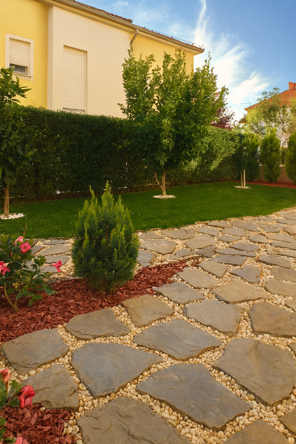 Travnjak nekoliko tjedana nakon prozračivanja